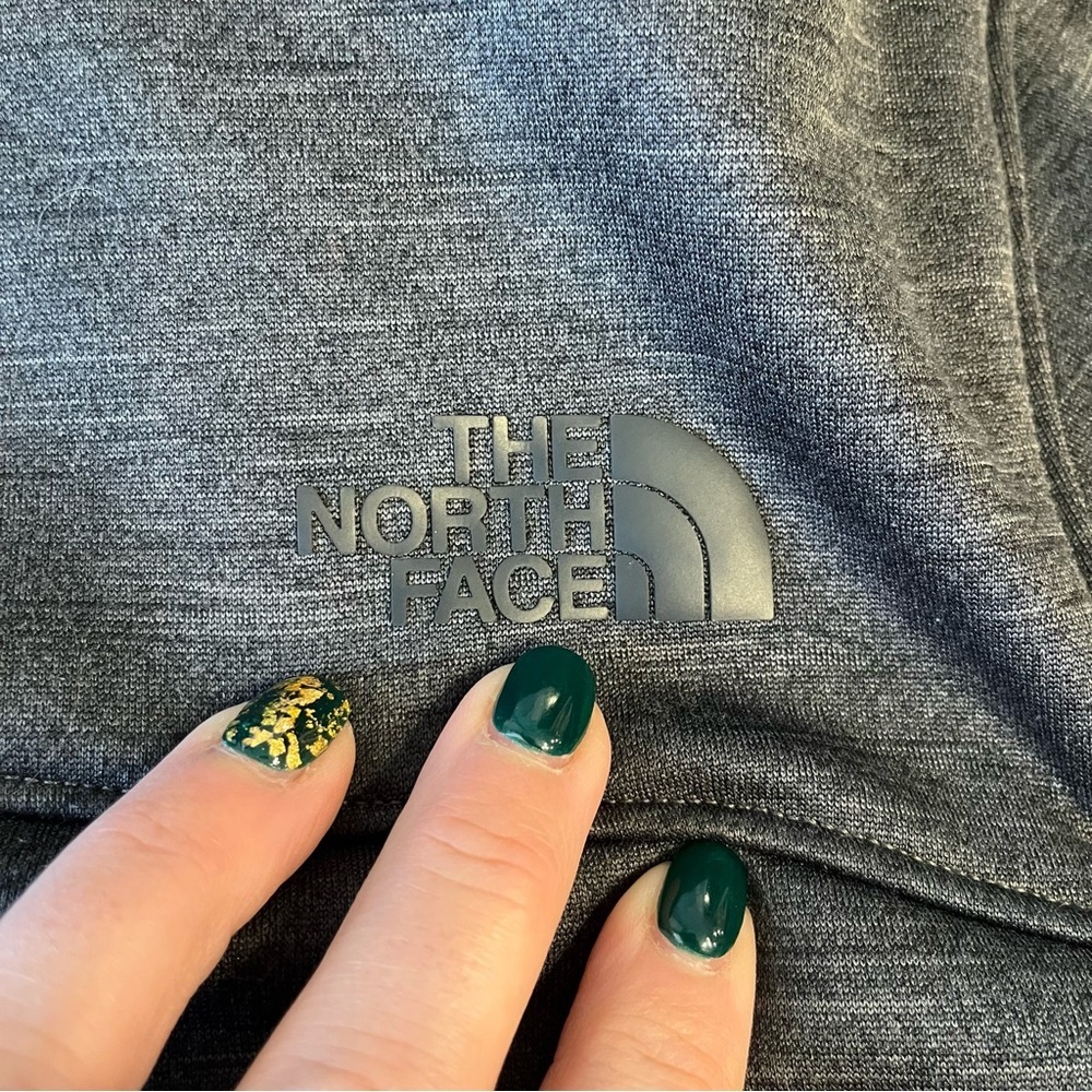 The North Face schenley full zip fleece mens Charcoal Jacket size medium - Picture 2 of 9